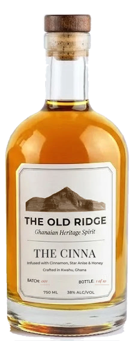 The Cinna, a golden spirit in a 750 ml bottle
